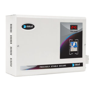 daikcell 5 KVA 130V-300V Heavy Duty Mainline Voltage Stabilizer for Home - 4000W - 20 Amps Load - 5 Year Warranty - DSR025-Grey - Single Phase