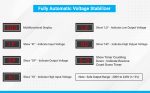 5 KVA 150V-300V Digital Voltage Stabilizer for All Inverter and Non-Inverter AC along with Digital Display & Intelligent Time Delay System - Upto 2.0 Ton AC  - 4000W