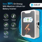 daikcell 2 in 1 Combo inbuilt Lithium-ion Inverter Battery for Home  | Pure Sinewave 1100 VA/12V | 1280 Wh with 13.6 Year Life | Wall-Mountable with 5 Year Replacement Warranty - Li1280 - 1KVA