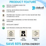 daikcell Fully Automatic Domestic Flour Mill Machine - 2HP Copper Motor Atta Chakki, 14-16 Kg/Hr Capacity, Stainless Steel Hopper, Low Voltage (170V) Multi-Grain Grinding - 5 Year Motor Replacement Warranty